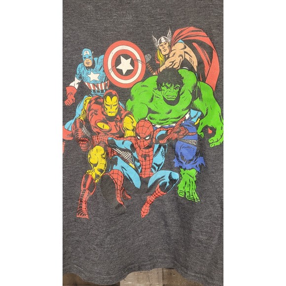 Marvel Characters Kids Tee Shirt Size Large 10-12 - Picture 2 of 4